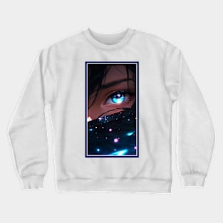 Anime Girl Eye | Quality Anime Artwork | Anime Aesthetic | Manga Anime Art Crewneck Sweatshirt